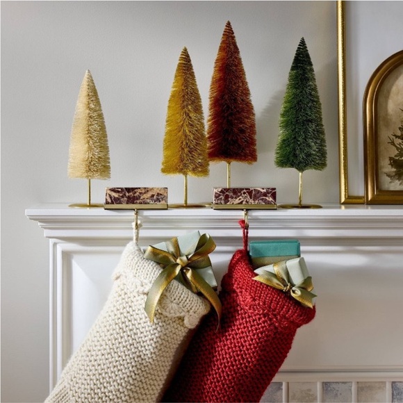 Marble Stocking Holder Red - Threshold™ designed with Studio McGee - Picture 2 of 5